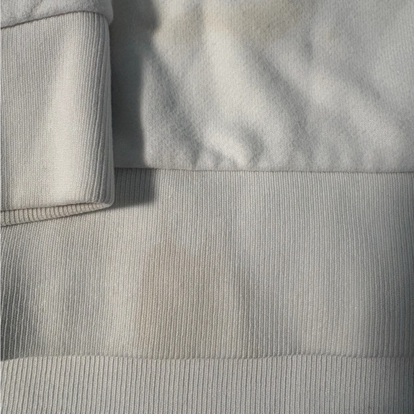 Prada White Cream Hoodie Size S Cozy Style Clean Aesthetic Loungwear Streetwear - Picture 15 of 16